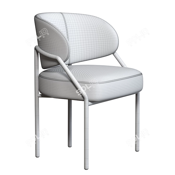 Elegant ISETTA Leisure Chair 3D model image 4