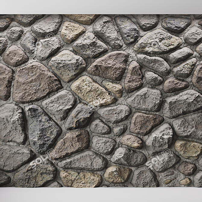 Seamless Stone Texture | PBR Material 3D model image 5