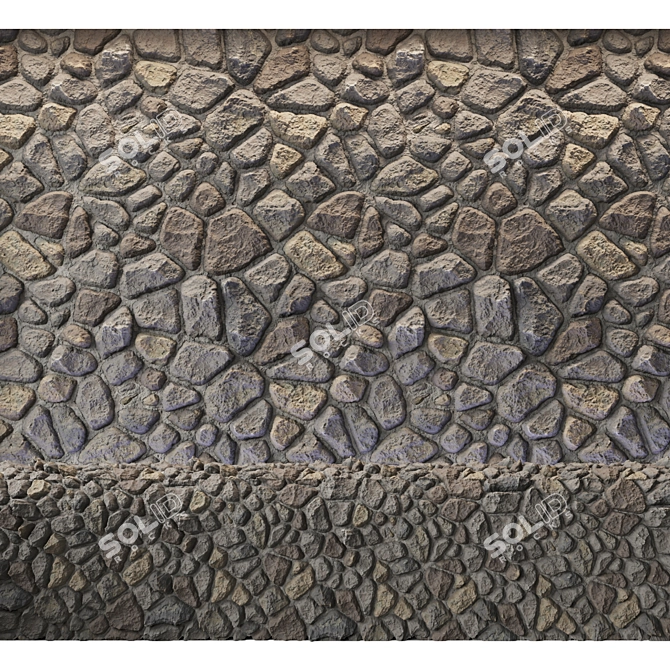 Seamless Stone Texture | PBR Material 3D model image 7