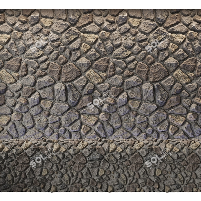 Seamless Stone Texture | PBR Material 3D model image 9