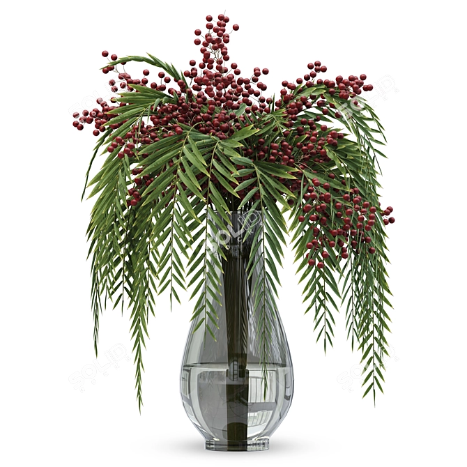 Berry Bliss: Delightful Bouquet Vases 3D model image 2