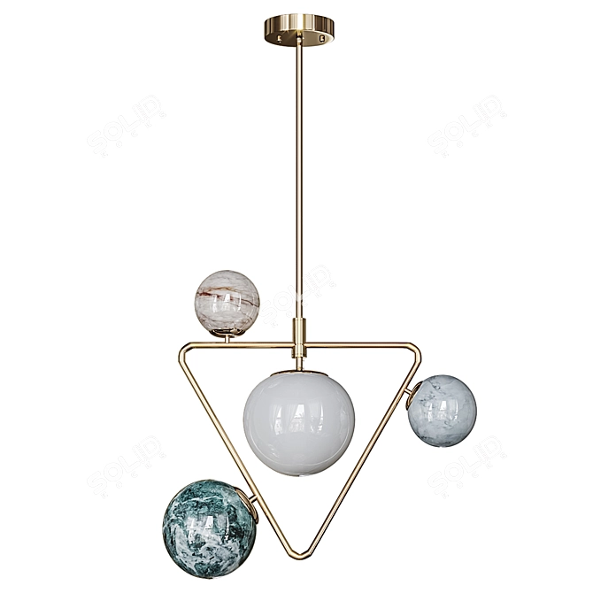 Cosmic Design Lamp: Cosmogony 3D model image 1