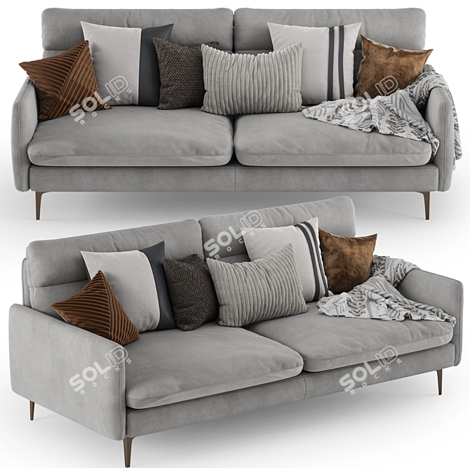 Monte-Carlo Duvivier Canapes Sofa 3D model image 1