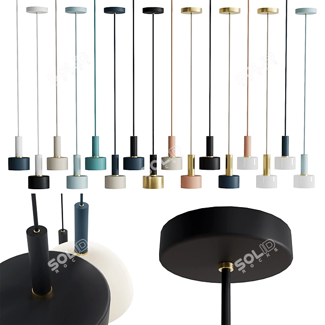 Ferm Living Socket Pendant Collection 3D model image 2