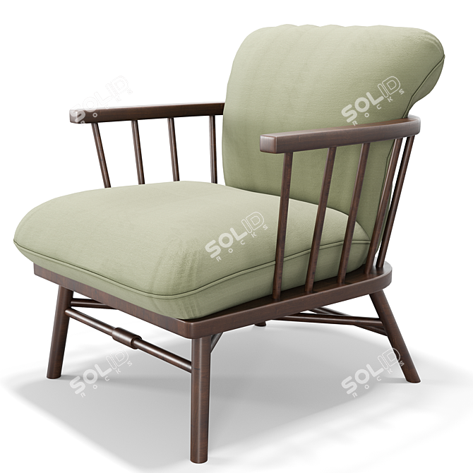 Sophisticate Lounge Chair 3D model image 1