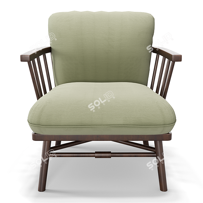 Sophisticate Lounge Chair 3D model image 2