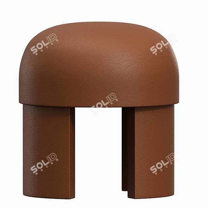 Modern Bold Stool: Sleek Design & Comfort 3D model image 1