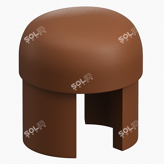 Modern Bold Stool: Sleek Design & Comfort 3D model image 2