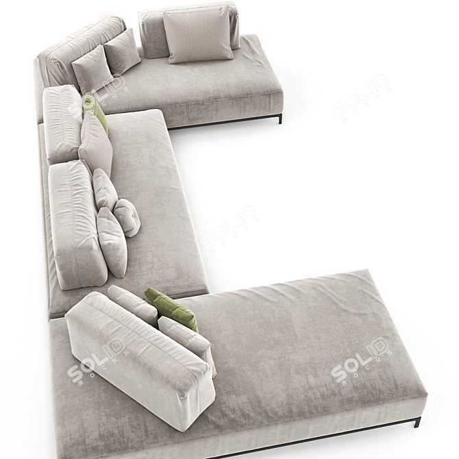 Ditre Sanders AIR Sofa - Modern Comfort at Its Finest 3D model image 3