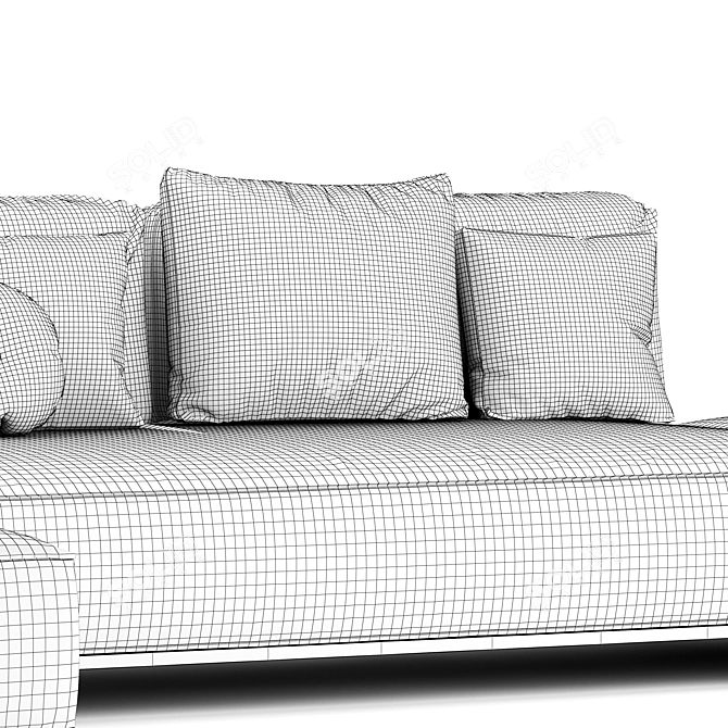 Ditre Sanders AIR Sofa - Modern Comfort at Its Finest 3D model image 4