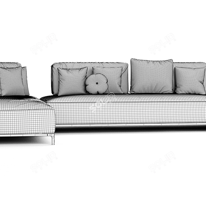 Ditre Sanders AIR Sofa - Modern Comfort at Its Finest 3D model image 5