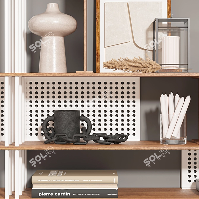 Sophisticated Interior Decorative 3D Model 3D model image 4