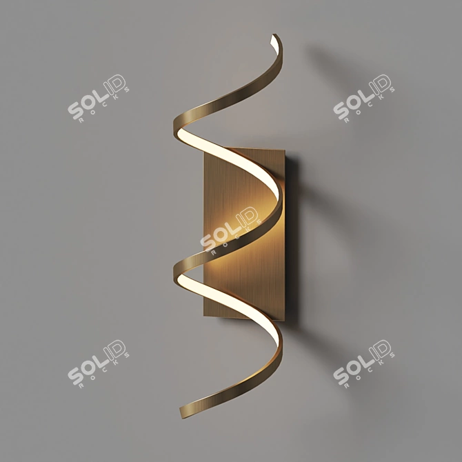 Spiral Glow Wall Sconce: Synergy Illuminate 3D model image 2