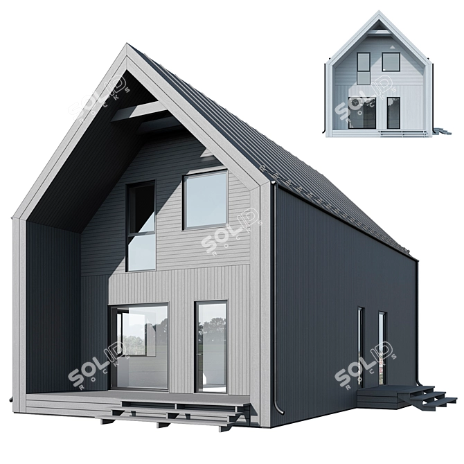 Modular Home OK MAX 3 3D model image 1