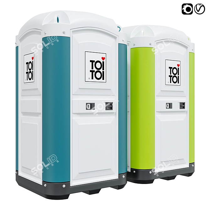 TOI FRESH: Portable Odorless Dry Closet 3D model image 1