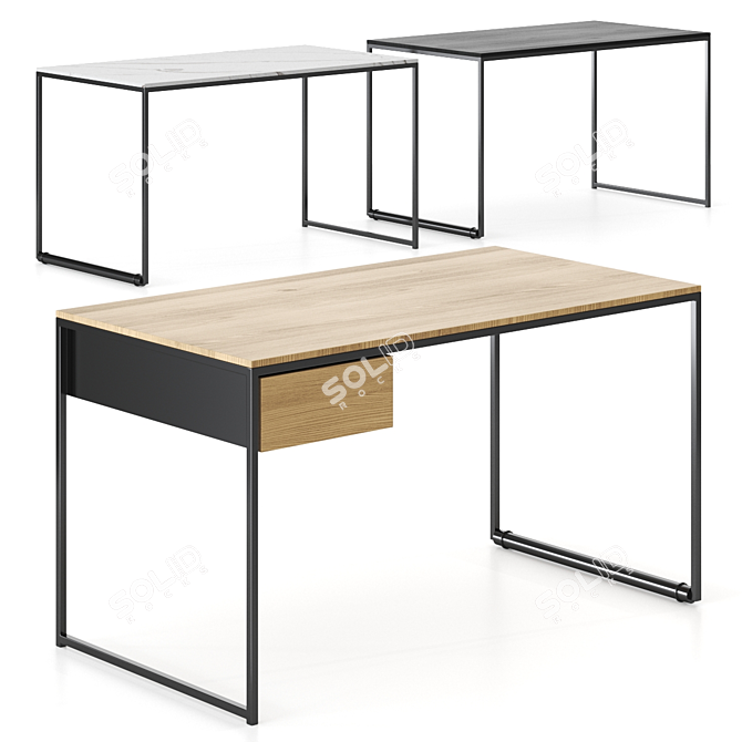 Opinion Ciatti Macis Desk - Modern Design with Versatile Functionality 3D model image 1