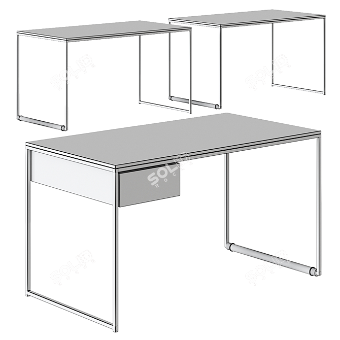 Opinion Ciatti Macis Desk - Modern Design with Versatile Functionality 3D model image 2