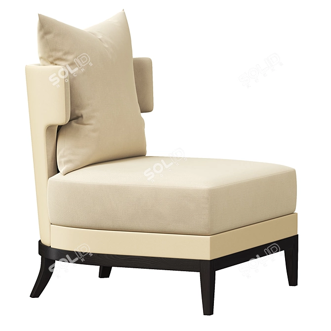 Luxury GOODWIN Armchair 3D model image 2