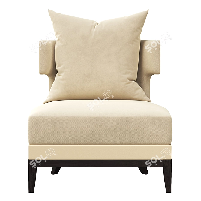 Luxury GOODWIN Armchair 3D model image 3