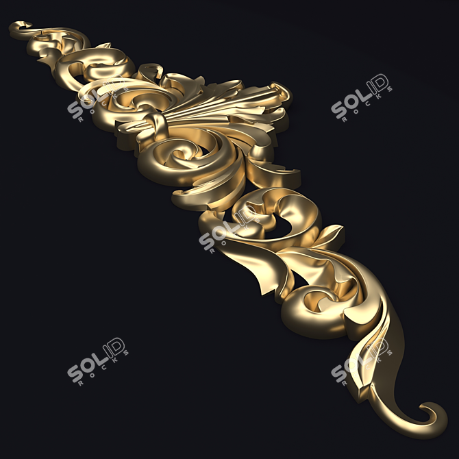 Elegant Christmas Ornament 3D model image 2