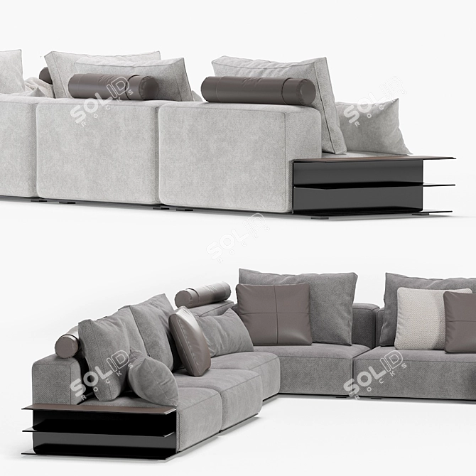 Poliform Westside Sofa: Contemporary Comfort 3D model image 3