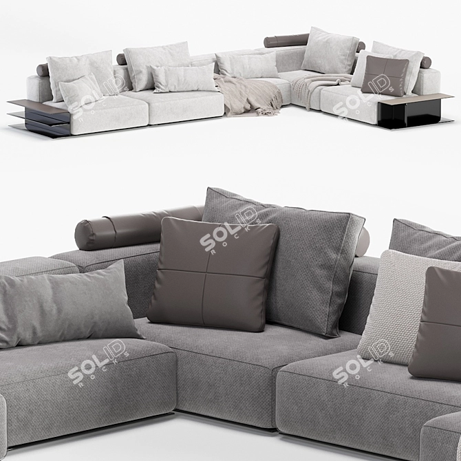 Poliform Westside Sofa: Contemporary Comfort 3D model image 6