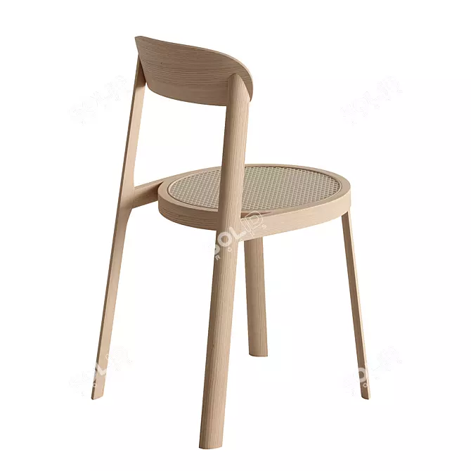 Elegant Skrivo Chair: Brulla 3D model image 2