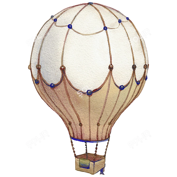 Air Balloon Lamp 3D model image 2