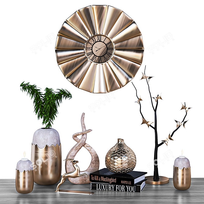 Exquisite Decorative Set 3D model image 1