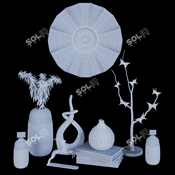 Exquisite Decorative Set 3D model image 4