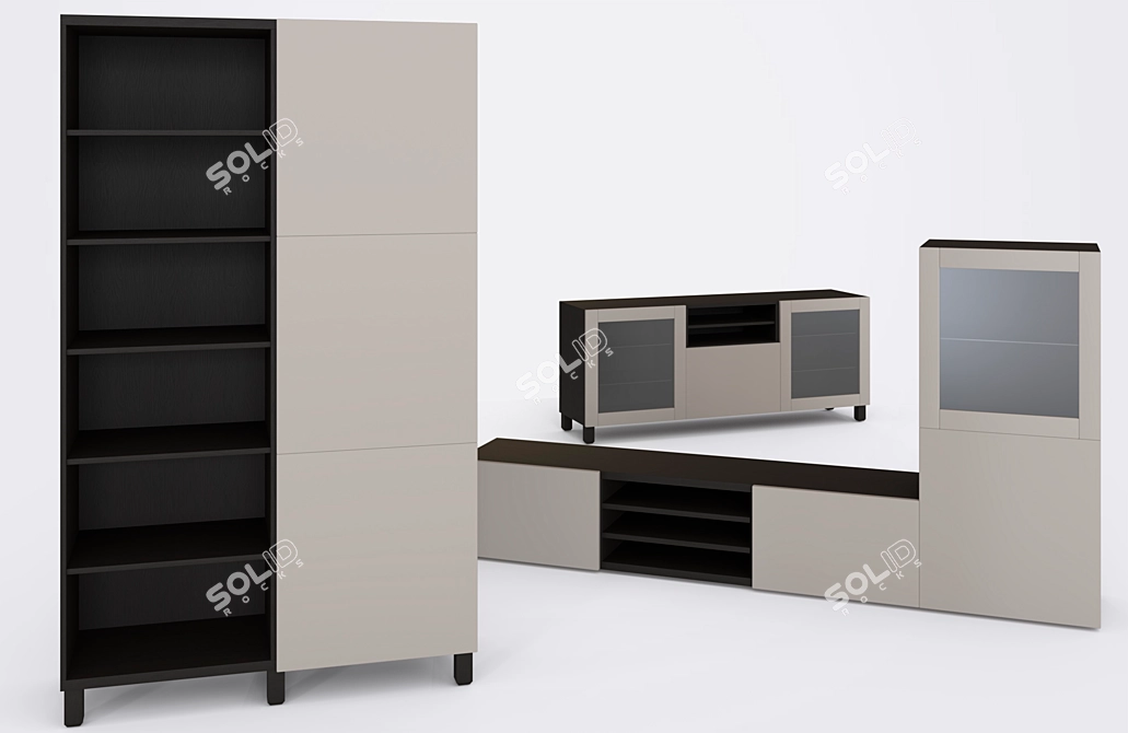 Modern and Stylish BESTA Furniture 3D model image 1