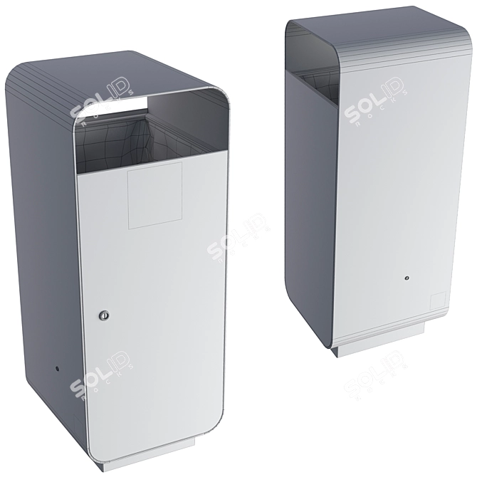 VROOM Waste Bin: Stylish and Efficient 3D model image 7