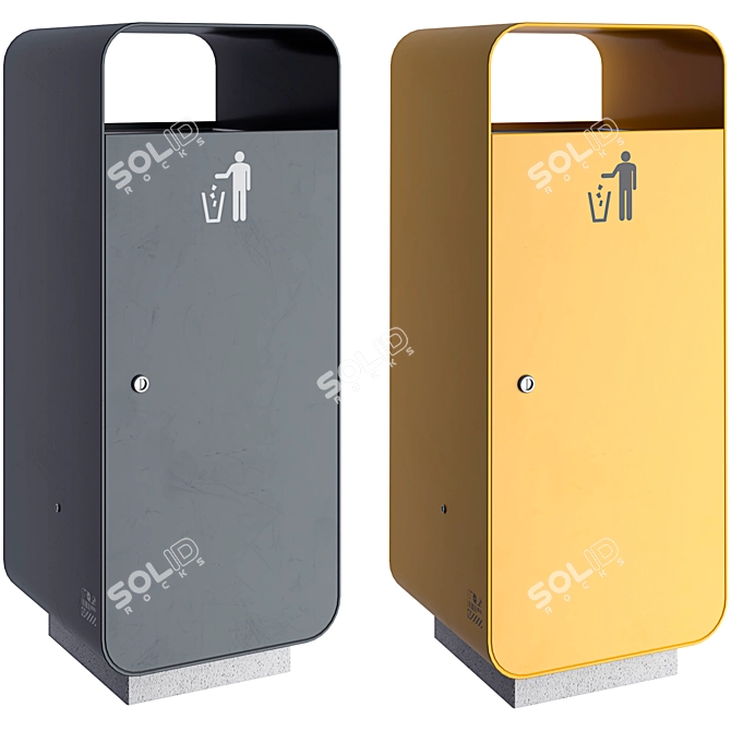 VROOM Waste Bin: Stylish and Efficient 3D model image 8