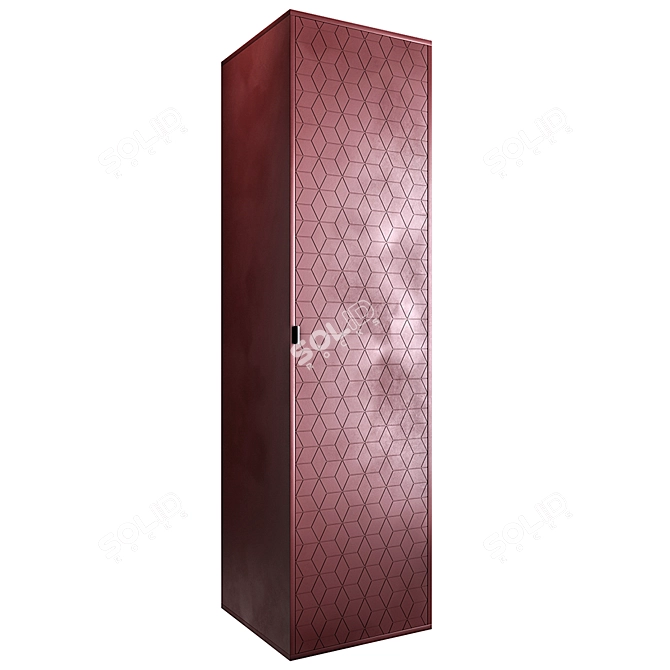 Elegant CS201 Wardrobe: Modern Design & Spacious 3D model image 1