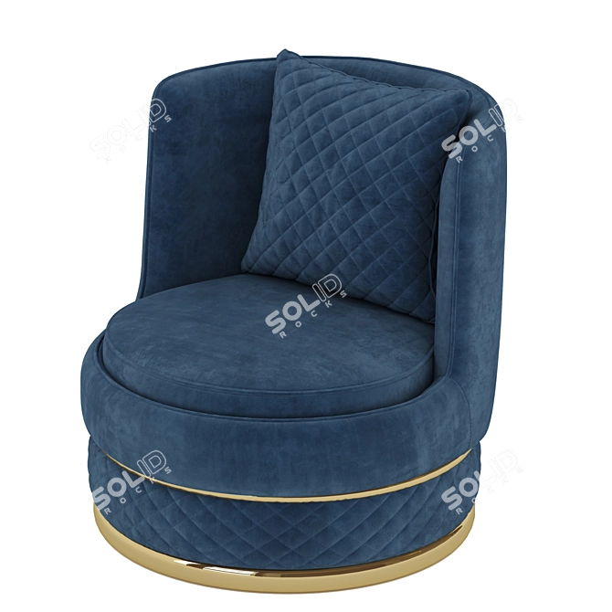 Elegant Mary Armchair: Stylish and Comfortable 3D model image 3