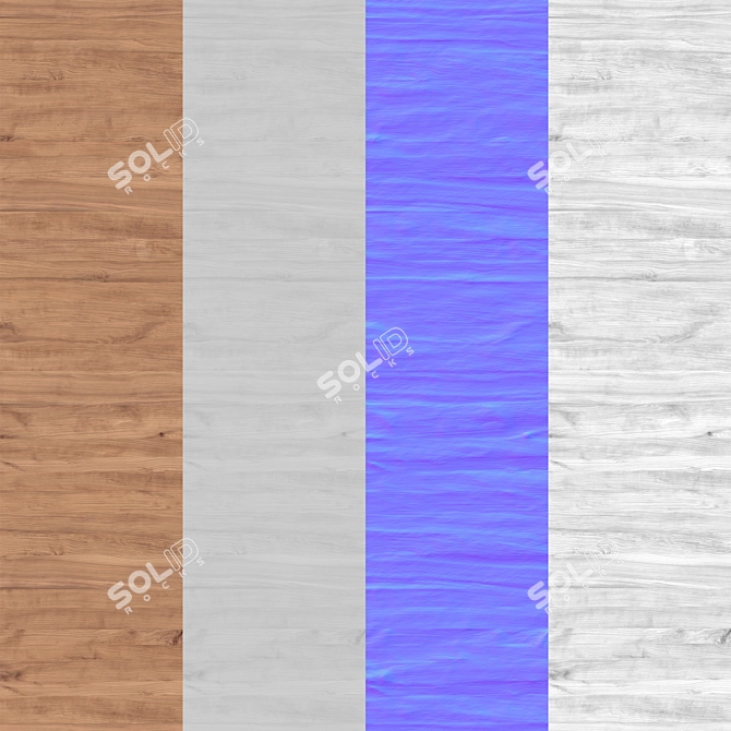 Seamless Cedar Wood Material 3D model image 3