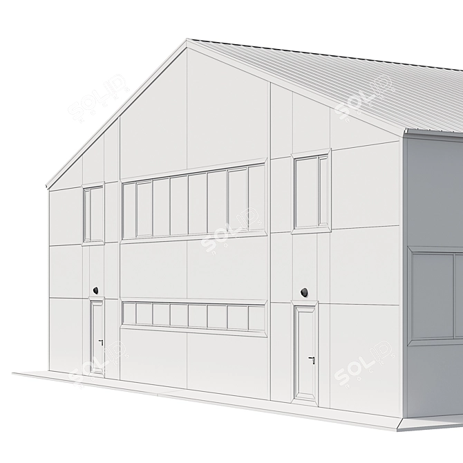 Spacious Warehouse: 18x30m 3D model image 3