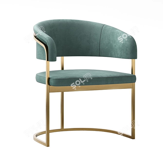 Sophisticated Comfort: Chair Clem by Visionaire 3D model image 1