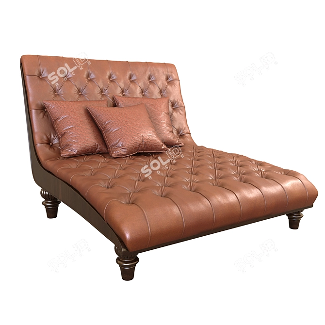 Elegant Munson Chaise Lounge 3D model image 5