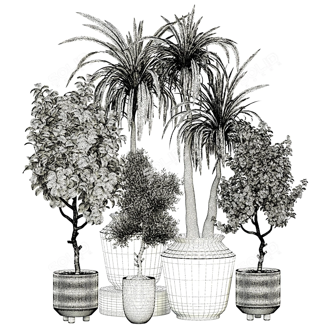 3D Indoor Plant Vol 29: Realistic Greenery 3D model image 4