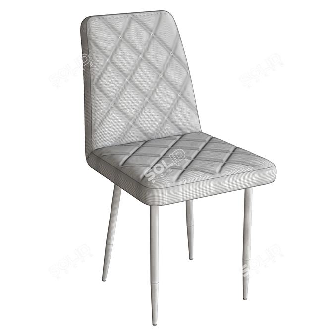 ARION Metal Light Dining Chair 3D model image 5