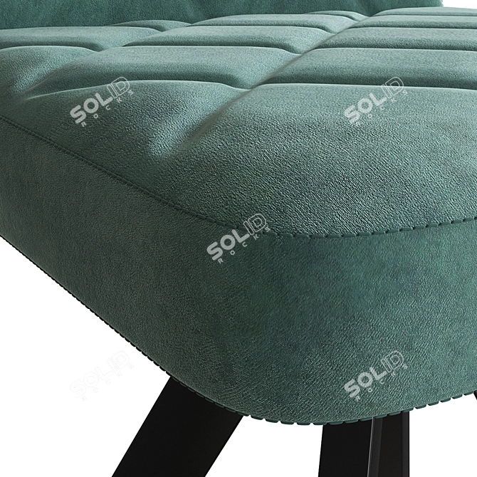 Title: Arion Rodeo OM 880 - Stylish and Comfortable Metal Leg Chair 3D model image 3