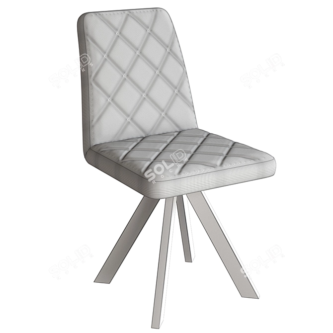 Title: Arion Rodeo OM 880 - Stylish and Comfortable Metal Leg Chair 3D model image 5