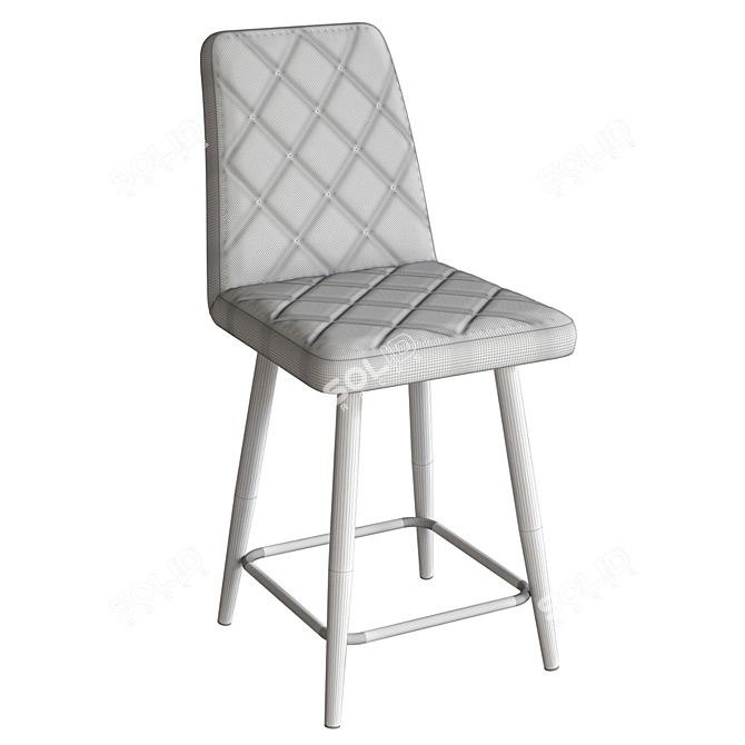 Arion Bar Light OM: Stylish and Comfortable Metal Bar Stool with Soft Seat 3D model image 5