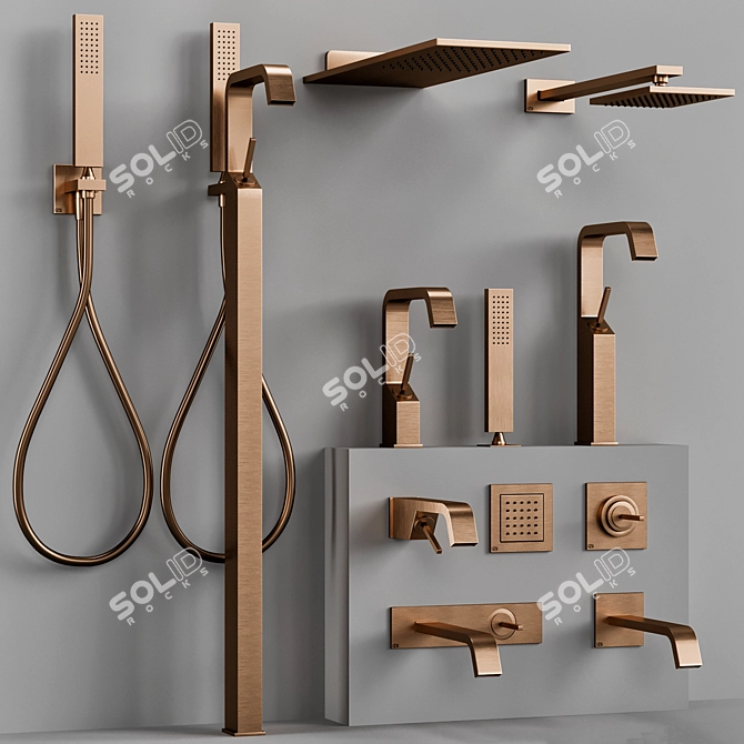 Gessi Rettangolo XL: Modern Elegance 3D model image 3