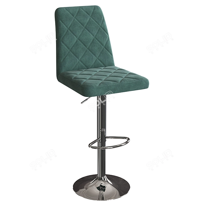 Arion Chrome Bar Stool 3D model image 1