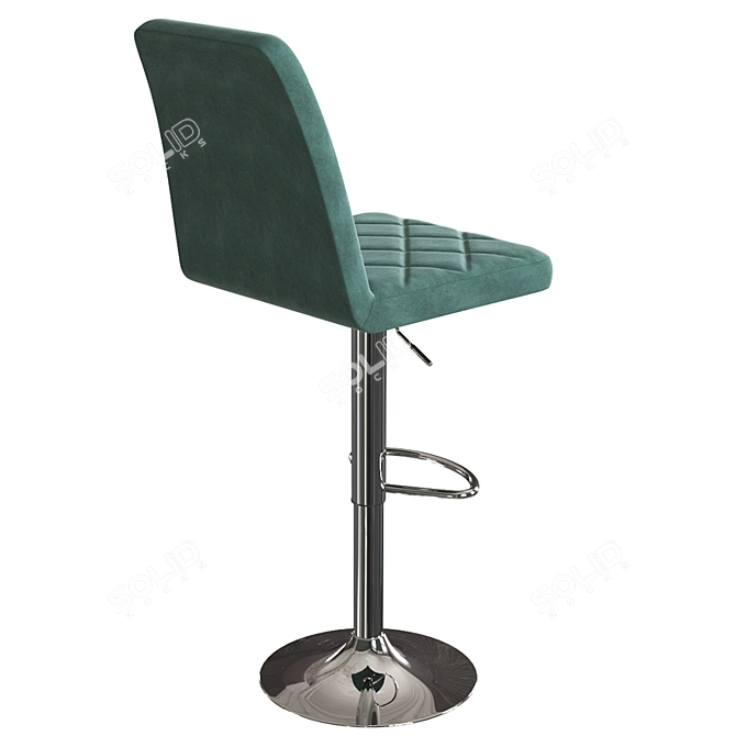 Arion Chrome Bar Stool 3D model image 2