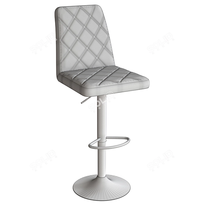 Arion Chrome Bar Stool 3D model image 4