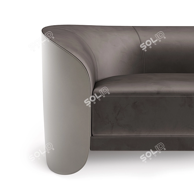 Vita Velvet Sofa: Exclusive 2022 Collection 3D model image 5