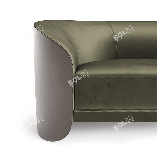 Vita Velvet Sofa: Exclusive 2022 Collection 3D model image 6